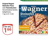 Steinofen Pizza im Angebot bei GLOBUS in Rostock Steinofen Pizza Angebote von Original Wagner bei GLOBUS Rostock für 1,66 €
