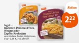 Backofen Pommes Frites, Wedges oder Zapfen-Kroketten von tegut... im aktuellen tegut Prospekt für 2,22 €