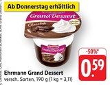 Grand Dessert Chocolate Angebote von Ehrmann bei E center Heilbronn für 0,59 €