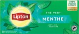 Thé Vert Menthe Origine Asie - LIPTON dans le catalogue Intermarché Hyper