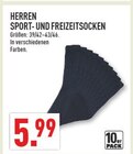 Herren Sport- und Freizeitsocken Angebote bei Marktkauf Hattingen für 5,99 €