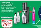 Wassersprudler Crystal Vorteilspack Angebote von Sodastream bei GLOBUS Rüsselsheim für 79,99 €