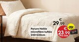 Parure Heltie microfibre tuftée en promo chez Maxi Bazar Meudon à 23,99 €