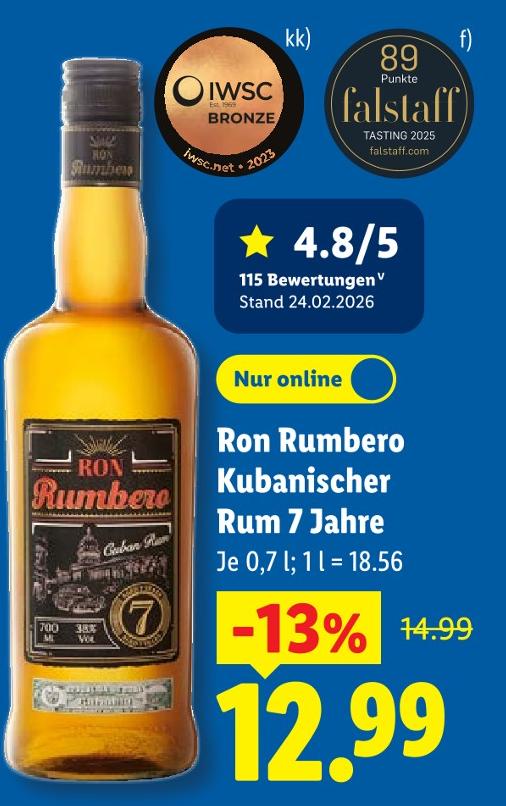 Kubanischer Rum 7 Jahre