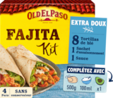 OLD EL PASO KIT FAJITA EXTRA DOUX SANS PIMENT 478G - OLD EL PASO en promo chez Auchan Supermarché OLD EL PASO KIT FAJITA EXTRA DOUX SANS PIMENT 478G - OLD EL PASO dans le catalogue Auchan Supermarché