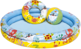 Piscine gonflable + 1 bouée + 1 ballon - Bazarland à Avignon Piscine gonflable + 1 bouée + 1 ballon en promo chez Bazarland Avignon à 6,99 €