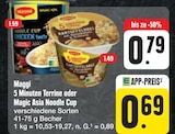 5 Minuten Terrine oder Magic Asia Noodle Cup Angebote von Maggi bei E center Ansbach für 0,69 €