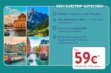 Kurztrip-Gutschein im aktuellen ALDI SÜD Prospekt für 59,00 €