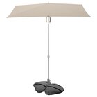 Sonnenschirm mit Ständer neigbar graubeige/weiß dunkelgrau Angebote von TVETÖ / IGGÖN bei IKEA Hattingen für 60,00 €
