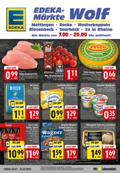 EDEKA Supermarkt Prospekt der aktuellen Woche mit 24 Seiten, gültig von 20.07.2026 bis 25.07.2026, in Westerkappeln und Umgebung Aktueller EDEKA Supermarkt Prospekt in Westerkappeln und Umgebung, "Aktuelle Angebote" mit 24 Seiten, 20.07.2026 - 25.07.2026