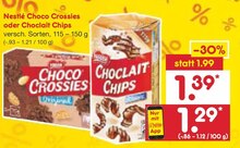 Choco Crossies oder Choclait Chips bei Netto Marken-Discount in Kempen Choco Crossies oder Choclait Chips im Angebot bei Netto Marken-Discount Kempen für 1,29 €