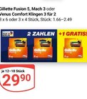 Fusion 5 Angebote von Gillette bei GLOBUS Duisburg für 29,90 €