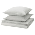 Aktuelle Bettwäsche Angebote bei IKEA in Krefeld Aktuelles Bettwäsche-Set, 3-teilig grau weiß/Streifen 240x220/80x80 cm Angebot bei IKEA in Krefeld ab 39,99 €