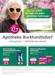 Aktueller mea - meine apotheke Prospekt "Unsere April-Angebote" Seite 1 von 4 Seiten für Burkhardtsdorf
