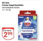 Frische-Siegel Nachfüller im Angebot bei GLOBUS in Krefeld Frische-Siegel Nachfüller Angebote von WC Ente bei GLOBUS Krefeld für 2,99 €