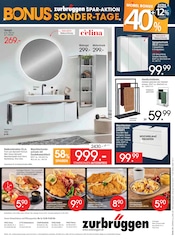 Aktueller Zurbrüggen Prospekt mit Waschbeckenunterschrank, "BONUS SONDER-TAGE", Seite 58
