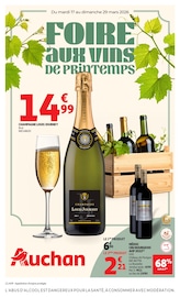 Catalogue Supermarchés Auchan Hypermarché en cours à Les Grandes-Ventes et alentours, "FOIRE AUX VINS DE PRINTEMPS", 36 pages, 17/03/2026 - 29/03/2026
