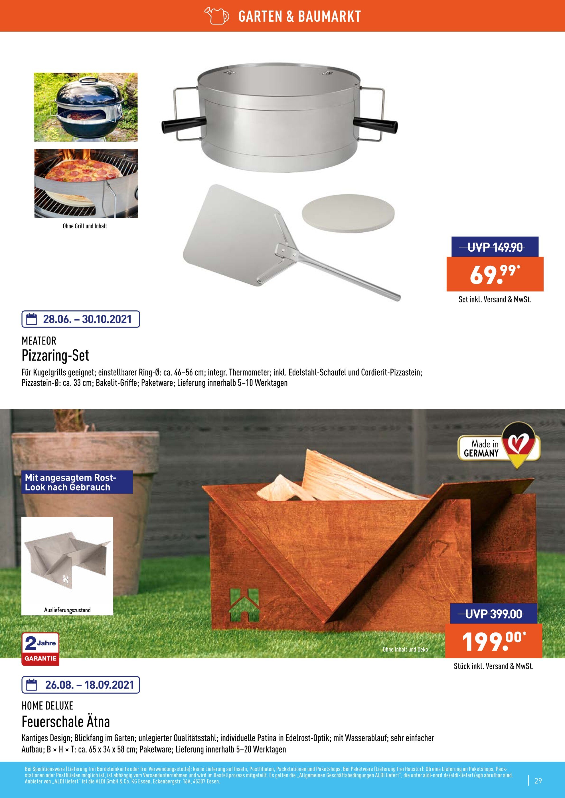 ALDI Nord Feuerschale Angebot ᐅ Finde den Preis im aktuellen Prospekt