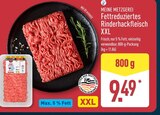 Aktuelles Fettreduziertes Rinderhackfleisch XXL Angebot bei ALDI Nord in Wuppertal ab 9,49 €
