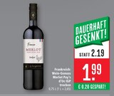 Merlot Pays d'Oc IGP trocken Angebote bei Marktkauf Ulm für 1,99 €