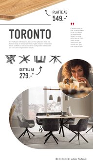 Aktueller Polstermöbel Fischer Prospekt "Holztische" für Karlsdorf-Neuthard Aktueller Polstermöbel Fischer Prospekt für Karlsdorf-Neuthard mit  Seiten