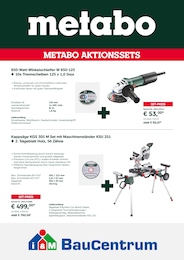Baumärkte Prospekt von i&M BauCentrum Langeneichstädt i&M BauCentrum Prospekt: "Mega Deals mit Metabo", 4 Seiten, 01.10.2025 - 31.03.2026
