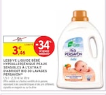 Lessive liquide bébé hypoallergénique peaux sensibles à l'extrait d'abricot bio 30 lavages(b) - Persavon dans le catalogue Intermarché