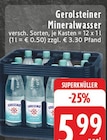 Mineralwasser im Angebot bei EDEKA in Niederkassel Mineralwasser Angebote von Gerolsteiner bei EDEKA Niederkassel für 5,99 €
