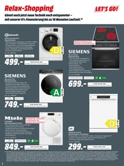 Waschmaschine Angebote im Prospekt "Relax-Shopping" von MediaMarkt Saturn auf Seite 2