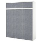Kleiderschrank mit 6 Schiebetüren weiß Larkollen/dunkelgrau im Angebot bei IKEA in Brandenburg Kleiderschrank mit 6 Schiebetüren weiß Larkollen/dunkelgrau Angebote von PLATSA bei IKEA Brandenburg für 654,00 €