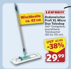 Bodenwischer Profi XL Micro Duo Teleskop im Angebot bei combi in Lemgo Bodenwischer Profi XL Micro Duo Teleskop Angebote von LEIFHEIT bei combi Lemgo für 29,99 €
