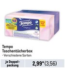 Taschentücherbox von Tempo im aktuellen Metro Prospekt