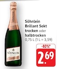 Brillant Sekt trocken bei E center im Oppenheim Prospekt für 2,69 €