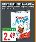 Riegel von Kinder, Duplo oder Hanuta für 2,49 € bei Marktkauf im Angebot Riegel von Kinder, Duplo oder Hanuta im aktuellen Marktkauf Prospekt