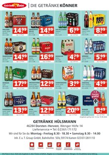 Cola im aktuellen Getränke Oase Prospekt (Marl) Cola im Getränke Oase Prospekt "Aktuelle Angebote" mit 2 Seiten (Marl)