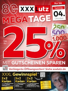 XXXLutz Möbelhäuser Prospekt "MEGATAGE" mit  Seiten (Augsburg)