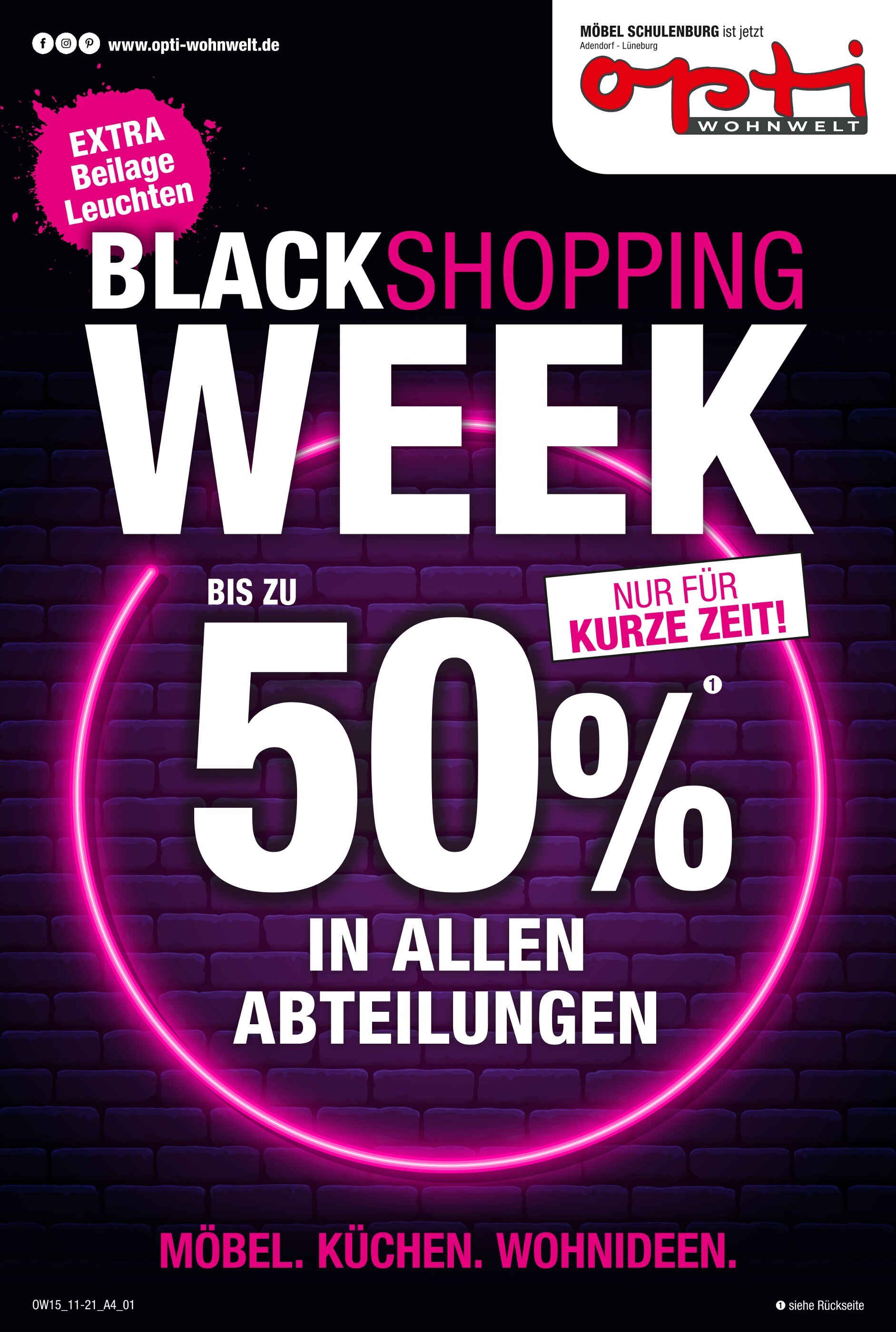Opti-Wohnwelt Prospekt für Winsen mit 20 Seiten Opti-Wohnwelt Prospekt für Winsen: "BLACK SHOPPING WEEK", 20 Seiten, 19.11.2021 - 04.12.2021