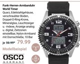 Funk-Herren-Armbanduhr World Timer im Angebot bei GLOBUS in Gotha Funk-Herren-Armbanduhr World Timer Angebote von OSCO bei GLOBUS Gotha für 79,99 €
