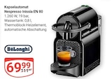 Nespresso Inissia EN 80 von DeLonghi für 69,99 € bei GLOBUS im Angebot Nespresso Inissia EN 80 von DeLonghi im aktuellen GLOBUS Prospekt