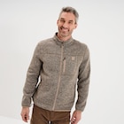 Gilet manches longues col montant marron homme - La Halle Gilet manches longues col montant marron homme à 39,99 € dans le catalogue La Halle