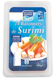 Aldi Compans - 24 BÂTONNETS DE SURIMI Promo 24 BÂTONNETS DE SURIMI dans le catalogue Aldi "Le bio: pour la saveur des fruits ou la vertu des cultures ?" à Compans