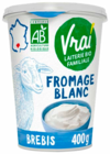 Fromage blanc nature au lait de brebis bio - Vrai dans le catalogue Auchan Supermarché