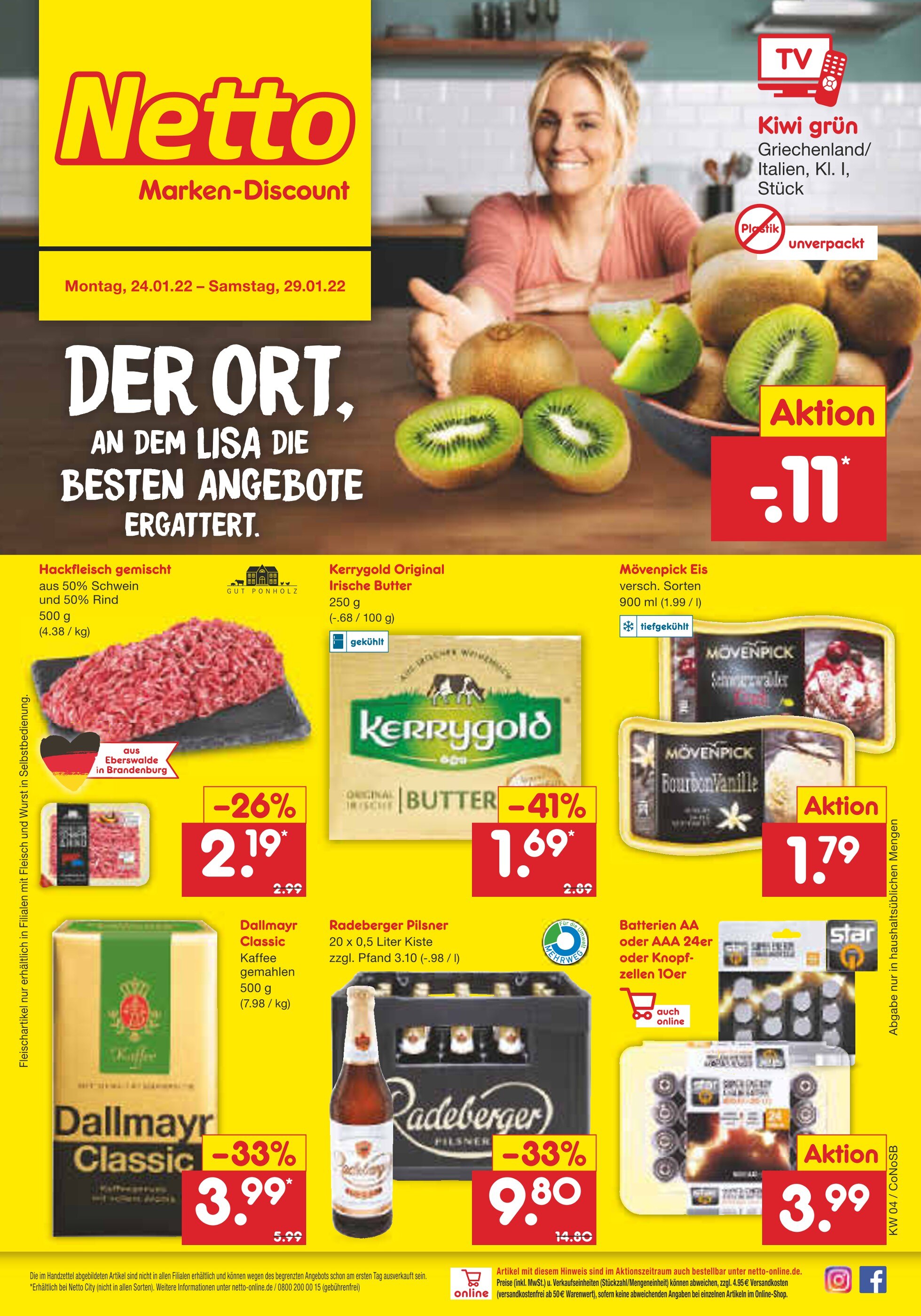 Netto Marken-Discount Prospekt für Am Mellensee mit 41 Seiten Netto Marken-Discount Prospekt für Am Mellensee: "Top Angebote", 41 Seiten, 24.01.2022 - 29.01.2022