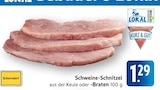 EDEKA Salach - Schweine-Schnitzel Angebot im Prospekt Schweine-Schnitzel bei EDEKA im Salach Prospekt für 1,29 €