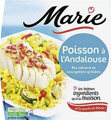 Casino Supermarchés Vannes - Poisson à l’Andalouse riz safrané et courgettes grillées Promo Poisson à l’Andalouse riz safrané et courgettes grillées dans le catalogue Casino Supermarchés "L'énorme anniversaire" à Vannes