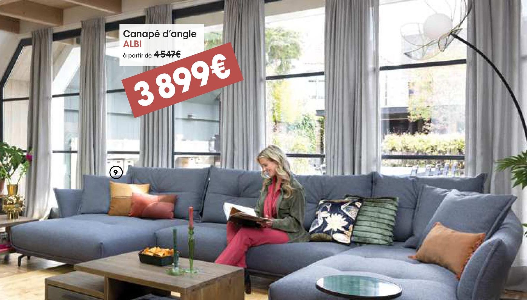 H&H Vaujours - Canapé d'angle Albi Promo Canapé d'angle Albi dans le catalogue H&H Soldes & Promos à Vaujours