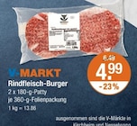 Rindfleisch-Burger von V-MARKT im aktuellen V-Markt Prospekt für 4,99 €