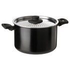 Topf mit Deckel schwarz 5 l Angebote von HEMLAGAD bei IKEA Braunschweig für 22,99 €