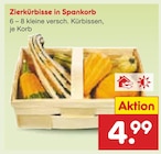 Zierkürbisse in Spankorb bei Netto Marken-Discount im Heiligenhafen Prospekt für 4,99 €