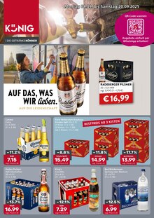 Radeberger im Getränke König Prospekt "DIE GETRÄNKEKÖNNER" mit 4 Seiten (Ingolstadt)